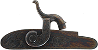 Percussion Lock,
Thompson Center Hawken or Renegade,
late style curled hammer, used