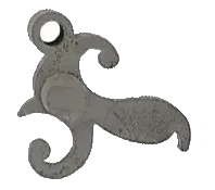 Bridle, as cast, uses two screws