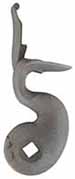cock, wax cast steel, 1.675" throw, tapped 1/4-20