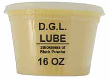 D.G.L. Bullet Lubricant,
one 16 ounce tub, for Black or Smokeless Powder