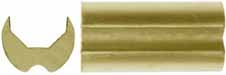 Grooved Muzzle Cap, for 7/8" octagon barrel, brass