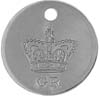 English Medallion,
1" diameter, german silver