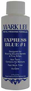 Mark Lee - Express Blue #1, 4 fluid ounce bottle for a lustrous true blue  on steel parts - Track of the Wolf