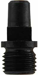 Nipple, 9-1mm metric thread, to REPAIR a variety of imported Italian Springfield muskets, nipple seat must be re-tapped to 9-1mm to accept this nipple. musket cap, hardened steel, 1/4" square lug

Cone length: 0.475" Thread journal length: 0.275"  Overall length: 0.750" Diameter of base: 0.370" 
