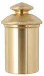 English Sheffield Style Round Oil Bottle,
1-6/10" tall, 31/32" diameter, with applicator,
small, brass, made in the U.S.A.