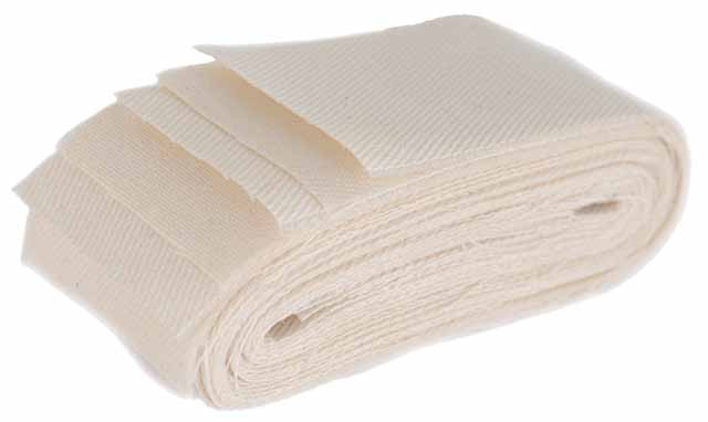 Shooting patches, .015" cotton, 1-1/2" strips, 36", per 4, dry