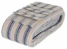 Shooting patches, .018" pillow ticking, 1-1/2" strip, 36" length, per 4, dry