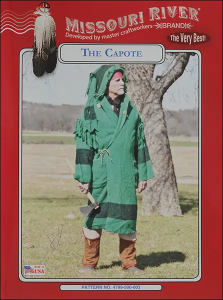 Pattern for
Blanket Capote,
Men's size 30 to 50,
Women's size 8 to 20