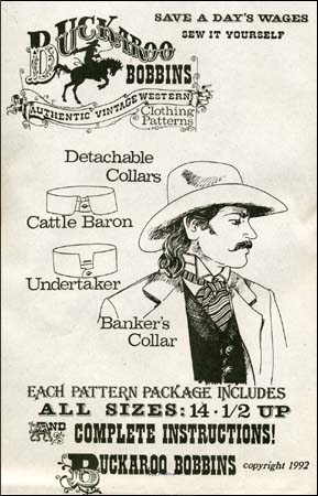 Pattern for Detachable Collars, all sizes 14-1/2 and up, complete ...