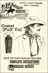 Pattern for Cravat or Puff Tie,
all sizes, complete instructions