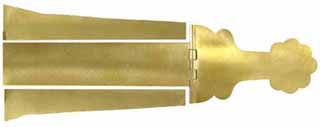 Jacob Dickert Lancaster County Patchbox kit, brass,
7-3/4" overall length