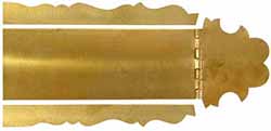 Early Virginia longrifle Patchbox Kit, brass,
6-5/8" overall length