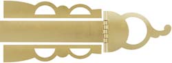 Bedford County Patchbox Kit,
brass, about 7-7/8" length