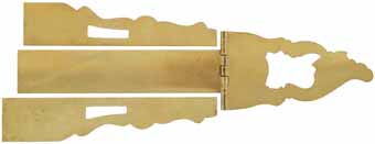 John Armstrong, Maryland Patchbox Kit,
brass, 8-3/8" overall length