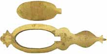 Oval Style Capbox Kit, sand cast brass,
5-1/2" overall length