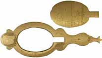 Oval Style Capbox Kit, sand cast brass,
5-1/8" overall length