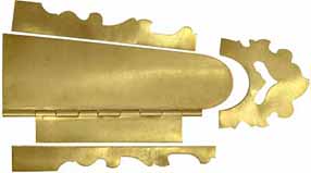 Bucks County A. Verner Patchbox Kit, brass,
7-1/8" overall length