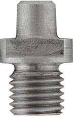 Nipple, 6-.75mm metric thread, for some early imported replica percussion revolvers, will likely be too short for current reproduction revolvers, #11 CCI cap, stainless steel

Cone length: 0.260" Thread journal length: 0.225"  Overall length: 0.485" Diameter of base: 0.307" 