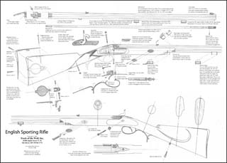 Plan drawing,
full exact size,
English Sporting Rifle