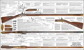 Plan Drawing,
in the style of the "Johanas Faber" Virgina Rifle,
full size drawing with full size color photo
