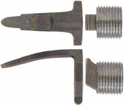 English Fowler flint 1-1/16" octagon hooked breech plug,
3/4-16 thread