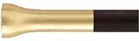 Ramrod for 12 gauge Double Percussion Shotgun by Davide Pedersoli,
9mm brown Delrin nylon, 26-1/2" long. 
Brass tips, with tempered steel ball puller hidden under the end cap. 
Made in the U.S.A. 
