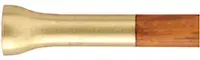 Ramrod for 13 gauge Double Percussion Shotgun by Davide Pedersoli,
9mm stained hickory, 26-1/2" long. 
Brass tips, with tempered steel ball puller hidden under the end cap. 
Made in the U.S.A.