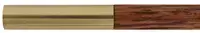 Ramrod for Davide Pedersoli D.G.W. American Jaeger Rifle,
9mm stained hickory, 27-1/2" long. 
Brass tips are threaded 10-32 at rear, 10-32 at front.
Made in the U.S.A. 


