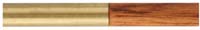 Ramrod for Thompson Center Cherokee Rifle, 5/16" stained hickory, 24-1/2" long. Straight brass tips are threaded 10-32 at front, and 10-32 at rear. Can be used with .32, .36, and .45 caliber rifles.