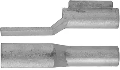 Ramrod pipe, iron, round, entry pipe with skirt, for 7/16" rod