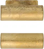 Ramrod pipe, brass, round, forward pipe with lug, for 7/16" rod