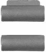 Ramrod pipe, iron, round, forward pipe with lug, for 7/16" rod