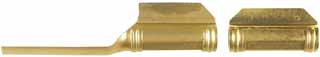 Golden Age Ramrod Pipes, octagon with ringed ends,
for 5/16", 3/8", or 7/16" rod, brass or nickel silver