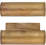 Ramrod pipe, brass, forward with pin lug, French fusil-de-chasse, for 3/8" ramrod