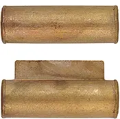 Ramrod pipe, brass, forward with pin lug, French fusil-de-chasse, for 3/8" ramrod