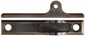 Sharps Tang Sight Base, 
for 3" & 5" Creedmoor tang sights,
Sharps 2.260" hole spacing,
for antique, Axtell, Shiloh, C. Sharps, Pedersoli, ArmiSport, Arcadia,
and other correct replica Sharps rifles.
NOT for I.A.B., Pedretti, SILE, or Marcheno rifles.