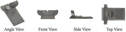 Rear sight,
long base for 13/16" or 7/8" octagon barrel,
wax cast steel