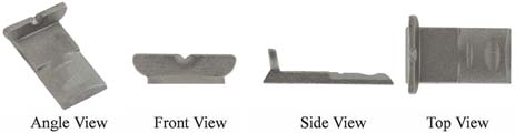 Rear sight, 
low long base longrifle style for 13/16" or 7/8" barrels,
wax cast steel