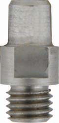 Nipple, 1/4-28 thread for rifle, with cone for military musket cap, stainless steel, requires NW-100 musket nipple wrench

Cone length: 0.440" Thread journal length: 0.195"  Overall length: 0.635" Diameter of base: 0.307" 