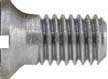 Machine screw, for Thompson Center Seneca, Cherokee, & Patriot ramrod pipe, 6-48 thread, slotted, unplated, steel