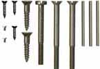 Screws & pins,
complete set for
Hawken fullstock rifle,
unplated steel