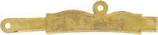 Sideplate for an American Longrifle or Kentucky Pistol, 
wax cast brass