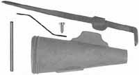 Powder Horn Valve Kit,
Revolutionary War era,
wax cast steel