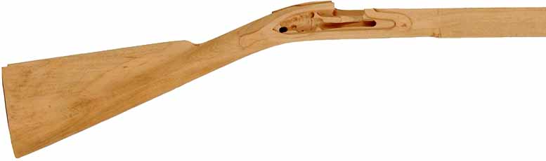 Trade Muskets Stocks: French Fusils & English North West Trade Guns