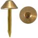 Tacks, polished plated brass,
1/4" diameter cone shaped,
per 100