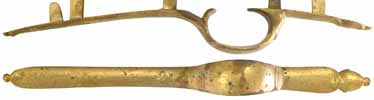 Triggerguard,
1746 era Brown Bess,
wax cast brass