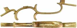 Triggerguard, Half-Stock Plains Rifle, sand cast brass