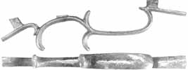 Triggerguard, Half-Stock Plains Rifle, sand cast nickel silver