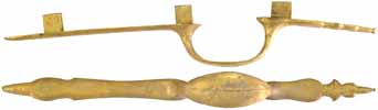 Triggerguard, French Type 'D' Trade Fusil, wax cast brass