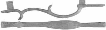 Triggerguard, Bedford County, sand cast nickel silver